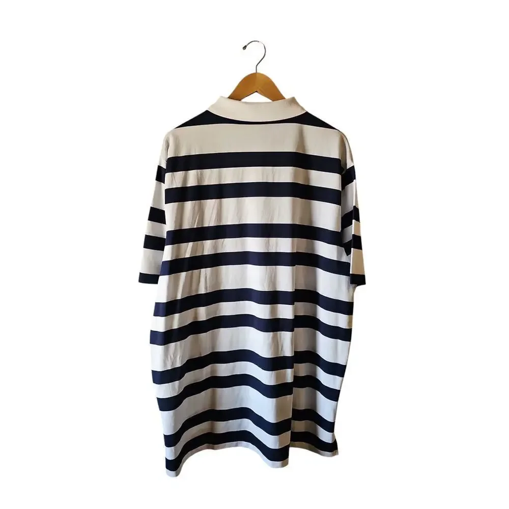 Polo Golf Ralph Lauren sz XXL  navy blue white stripe shirt new MT92